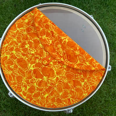 13" single layer Drum Bunny cloth drum cover - dampener - partial mute - compare to Drum Tortillas - Quesadilla - Big Fat Snare image 2