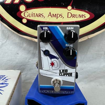 Daredevil Pedals Led Clipper Overdrive Pedal with Box - Blue image 3