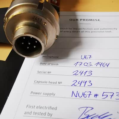 Neumann U 67 from 1964 Tube Condenser  Nickel imagen 2