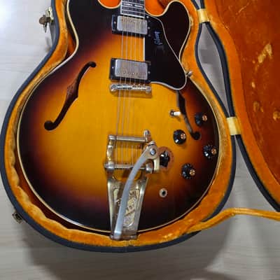 1968 Gibson ES-345TD Sunburst Bigsby EX ABBEY ROAD STUDIO SESSION Archtop Semi-Hollowbody Archtop Thinline Stereo ES 345 TD American Vintage 60s 1960's Pro Artist Guitar 335 355 image 5