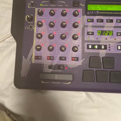 E-MU Systems MP-7 Command Station 128-Voice Synthesizer 2001 - Purple / Black image 2