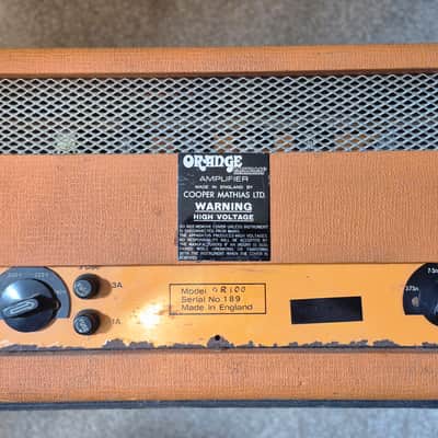 Orange Matamp OR100 vintage guitar Amp Head 1969-1973 image 7