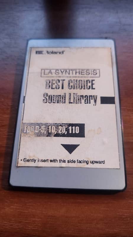 Roland LA Synthesis Best Choice Sound Library Card for D-5, D-10, D-20, D-110 image 1