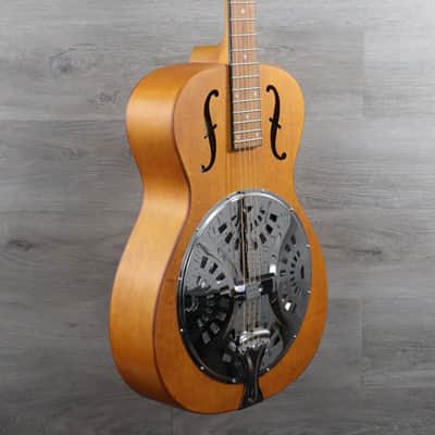 Dobro Epiphone Hound Dog Round Neck Vintage Brown w/ Chrome Hardware image 3