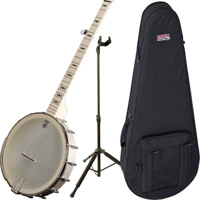 Deering Goodtime Americana Grand 12" Rim 5-String Banjo w/ Guitar Stand and Case image 3