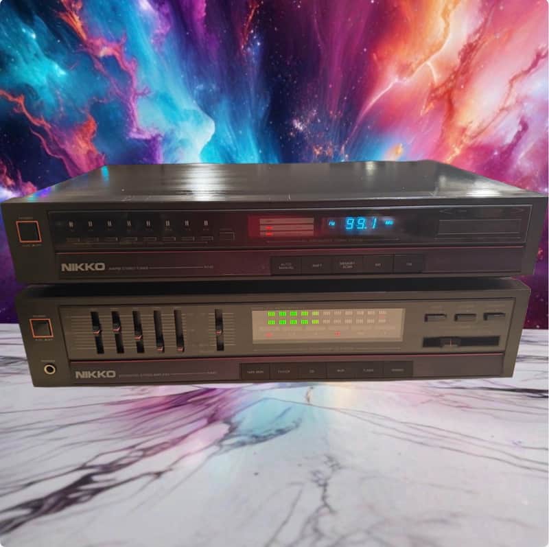 Nikko NA-40 Integrated Amplifier & NT-40 AM FM Stereo Tuner Serviced V Rare 🔥🎶
