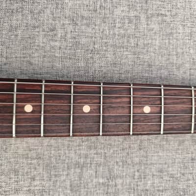 Fender Custom Shop Deluxe Stratocaster Abigail Ybarra Red Hot Pickups Flame Maple image 11