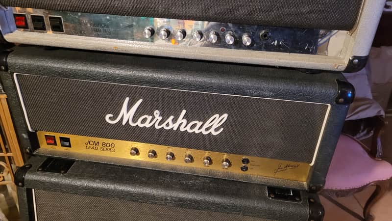original - Marshall JCM 800 JMP - 2203 - 100-Watt Master Volume Head 1983 - Black image 1