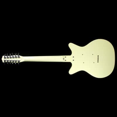 Danelectro D59V12-VWHT Shorthorn Shape Vintage 12-String Electric Guitar w/Hard Case image 3