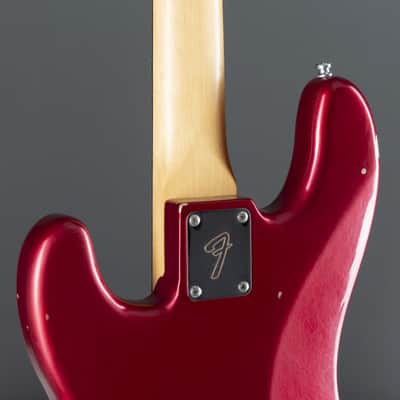 Fender AS Nate Mendel P-Bass RW CAR Candy Apple Red - 4-String Electric Bass image 7