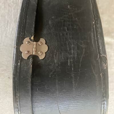 Vintage Geib Challenge Parlor Acoustic Guitar Case 1930's Faux Gator / Purple Interior Chicago USA image 23
