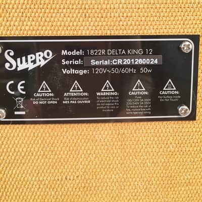 Supro 1822R Delta King 12-15W Tube Amp for Guitar-Classic Sound-Vintage Look-NEW image 5
