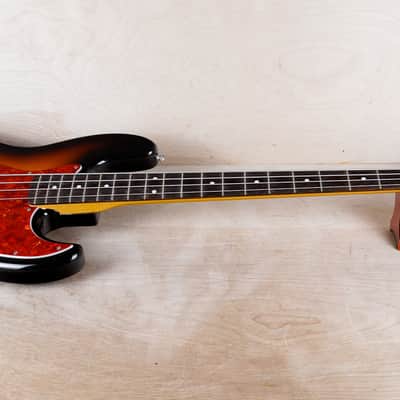 Fender JB-62 Jazz Bass '62 Reissue MIJ 1994 Sunburst Japan w/ Hard Case image 3