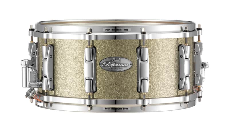 Pearl Reference One 14x6.5" Hybrid Maple/Birch Diamond Glitter Custom Finish Snare Drum Mastercast Die-cast Hoops Single Swivel Lugs Glide-lock Strainer | WorldShip | Authorized Dealer image 1