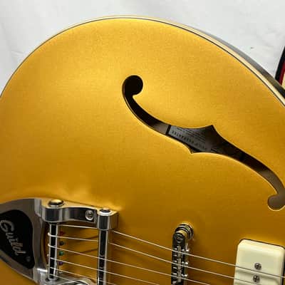 Guild SF-1 Starfire 1 Jet 90 Semi-Hollow Body Electric Guitar - Satin Gold image 4