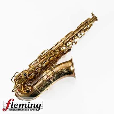Vintage 1920 King "The King" Alto Saxophone - Brushed Gold Plate image 2