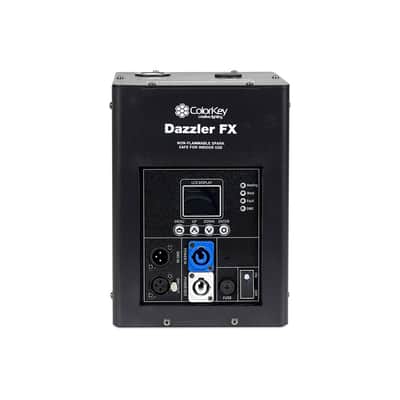 ColorKey Dazzler FX MKII Cold Spark Machine Bundle - 2-Pack w/ Road Case - Black image 5