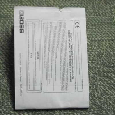used (less than lite average wear) genuine Boss Owner's Manual for PH-3 Phase Shifter (NO: pedal / other items) 2000s (copyright year 2002) white matte paper / black print & graphic [5 inches across (unopened), 3 & 1/2 inches high] 32 pages cover to cover image 6