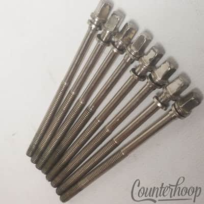 Leedy&Ludwig 1+3 5/8"Tension T-Rods Floor Tom/Snare Drum Vintage 40s Nickel Step image 4