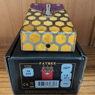 Beetronics Fatbee “Hives” Limited Edition #3 of 7. Analog JFET overdrive pedal image 8