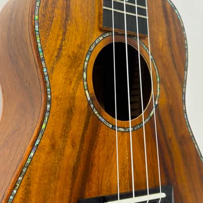 Morgan Concert Ukelele - Beautiful Koa Wood! - Pearl Inlay! - UK C 500 N image 3