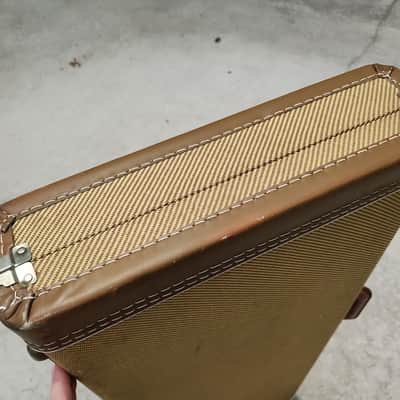 1980's-1990's Fender Hardshell Case - Tweed with Orange Interior - For Reissue Strat or Tele image 5