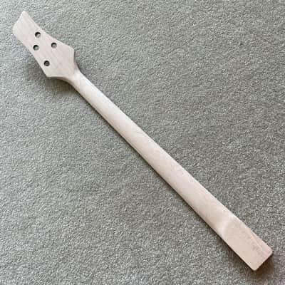 Maple Black 4 String Bass Neck, Rosewood Fingerboard 22 Frets image 2