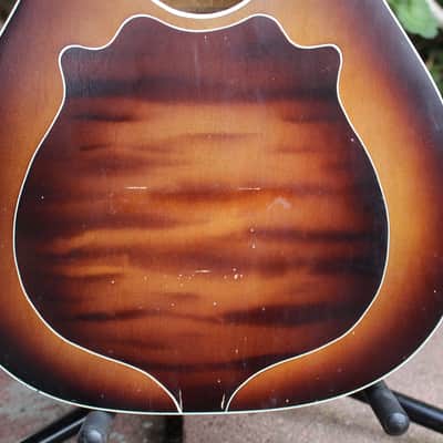 Vintage 1939 Supertone Harmony Art Deco Sunburst Panel Parlor Guitar USA Body & Neck Project image 2