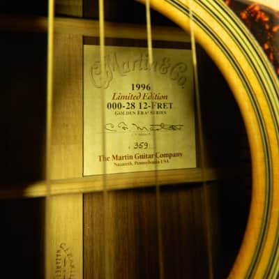 Martin 000-28GE 12 Fret Golden Era 1996 Natural image 7