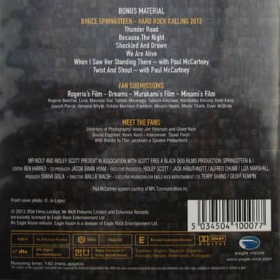 bruce springsteen +1 sealed new dvd - new jersey hungry heart telecaster magic e street bar band rock image 2
