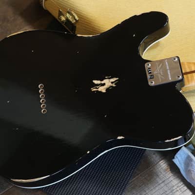 2018 Fender Custom Shop Double Esquire Limited Edition Electric Guitar Relic Silver Sparkle + COA OHSC image 14
