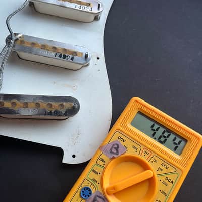 RARE 1974 Greco Maxon “Excel” 1962-1964 Strat REPLICA .... LOADED Pickguard + Electronics Mounted – Original Pre-Wired Assembly ... the BEST 60's Strat voiced pickup CLONES (Reverse Engineered) image 12