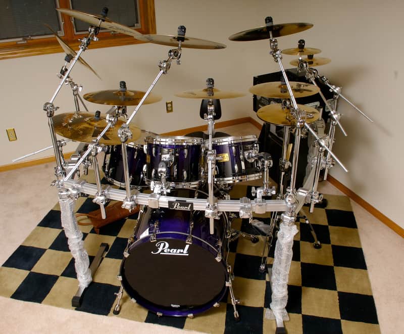 Used | Pearl MMX Custom Drum Kit | Shells Only | Storm Blue image 1