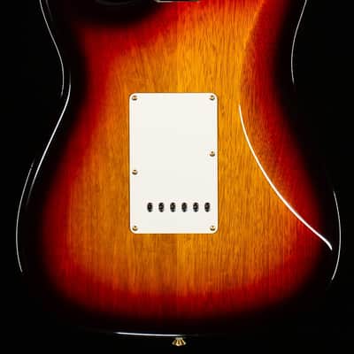 Fender Custom Shop Artisan Korina Thinline Stratocaster Chocolate 3-Tone Sunburst (247) image 4