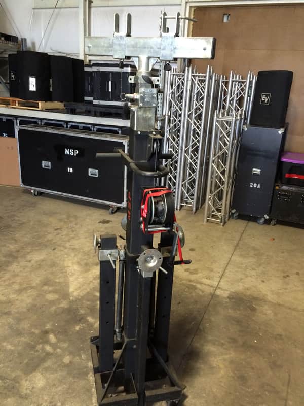 Global Truss ST-180 Extra Heavy-Duty Tower Lifter Stand w/ Outriggers image 1