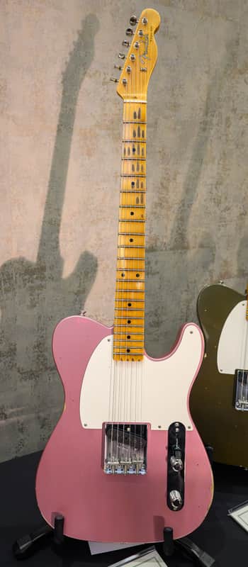 (Pre-Order) Fender 1956 Esquire - Relic With Closet Classic Hardware - 2026 Collection - Time Machine Series, Super Faded Burgundy Mist Metallic - 2026 Summer Dealer Event #151 - Brand New