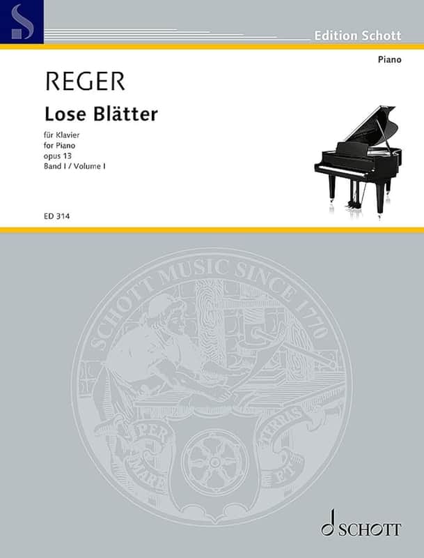 Schott Lose Blätter Op. 13 for Piano - Classical Sheet Music image 1