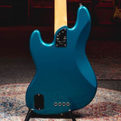 2017 Fender American Elite Jazz Bass, Ocean Turquoise w/ OHSC - Used image 2