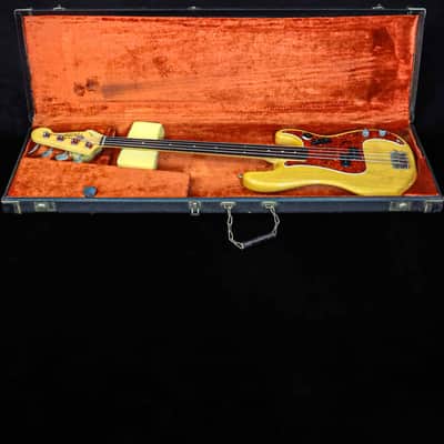 Vintage 1962 Fender Precision Bass - Fretless Conversion - Natural image 14