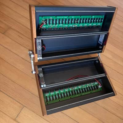 350hp! Double RackBrute 6U x 2 Eurorack folding Modular Case Black image 9