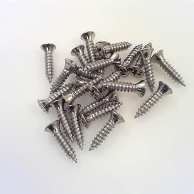 True Custom Shop® 24pk Chrome Pickguard Screws for Fender Strat & Tele & Bass image 1