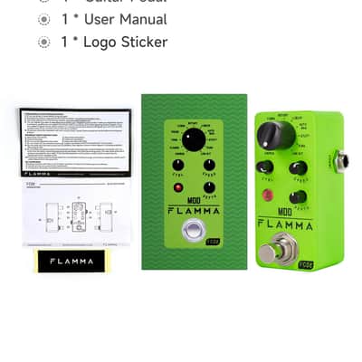 FLAMMA FC05 Mini Modulation Pedal with Chorus Flanger Tremolo Phaser Vibrato Rotary Liquid Autowah Stutter Ring LowBit image 7