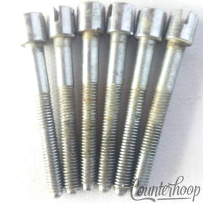 Trixon 6x 1 5/8"Slotted Tension T-Rods Snare/Floor Tom Drum Vintage 60s Germany image 1