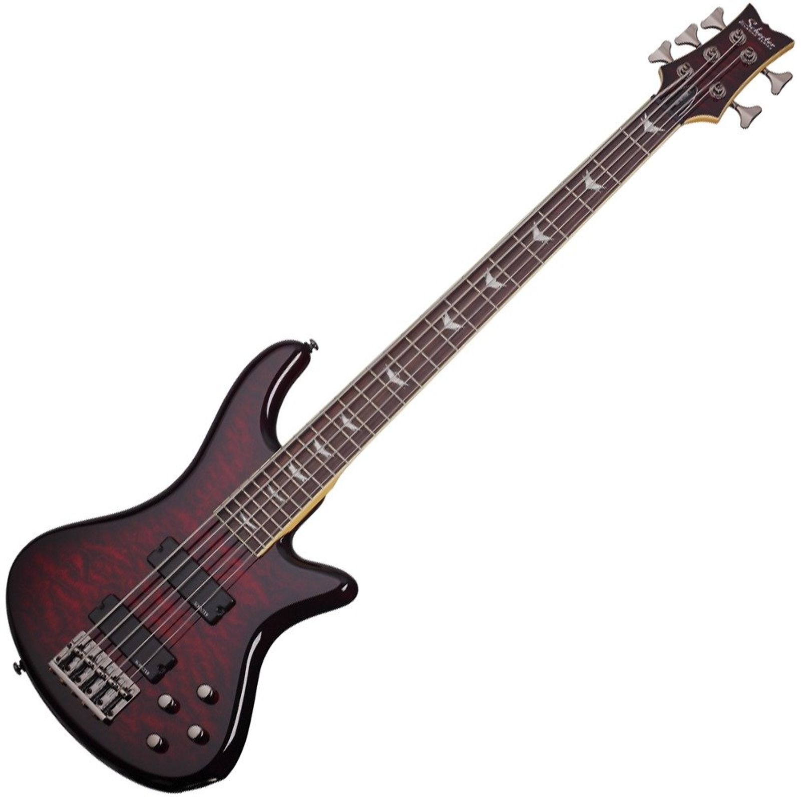 【超美】Schecter STILETTO EXTREAM-5 5弦 アクティブ Schecter Stiletto Extreme 5 Black Cherry | Reverb