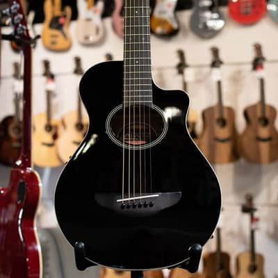 Yamaha APXT2 3/4-Size Thin-Line Cutaway Acoustic/Electric Guitar - Black with Gig Bag image 2