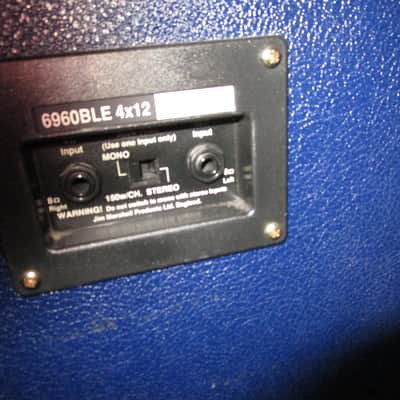 Marshall 1962-1992 30th 6100LE Anniversary BLUE 100 watt FULL Stack near Mint w/ original shipping image 20