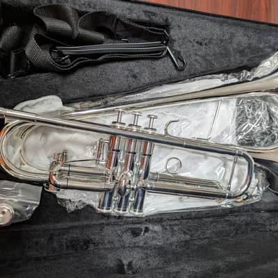 Phoenix Music TR-DB1 Double Bell Trumpet - Silver Plate image 1