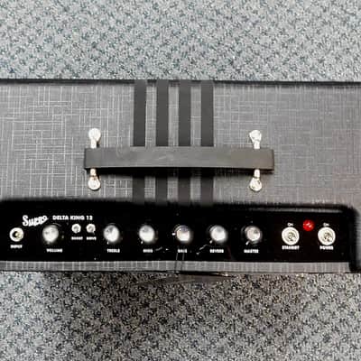 2023 Supro Delta King 12 1822RBB 15 Watt 1x12 Tube Combo Amp w/ Reverb! Black w/ Black Stripes! VERY NICE!!! image 6