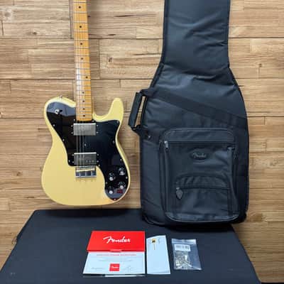 Fender Vintera '70s Telecaster Deluxe Guitar-2022 -MIM- Vintage Blonde- 8lbs 1oz w/Lindy Fralin pickups + gig bag image 24
