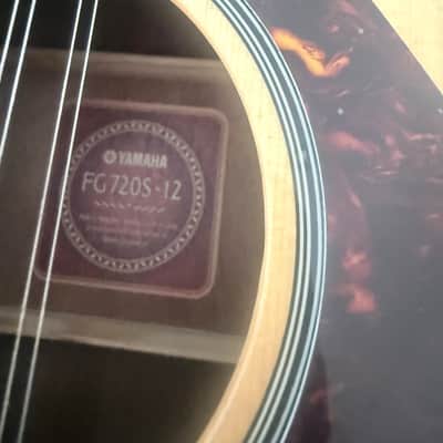 Yamaha FG720S-12 12-String Folk Acoustic Guitar 2010s - Natural image 3